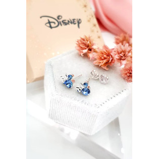 Kolczyki srebrne dla dziewczynki z Myszką Minnie kolekcja Disney