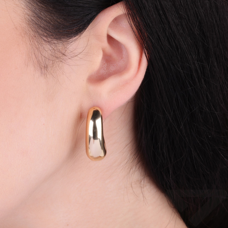 Kolczyki VIRAL dmuchana podwinięta kropla