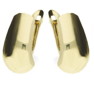 Kolczyki złote gładkie blaszki