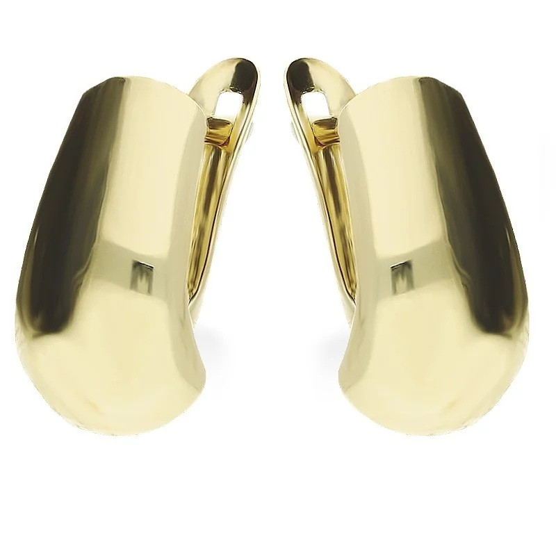 Kolczyki złote gładkie blaszki