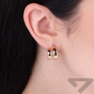 Kolczyki złote pół kółka próba 585