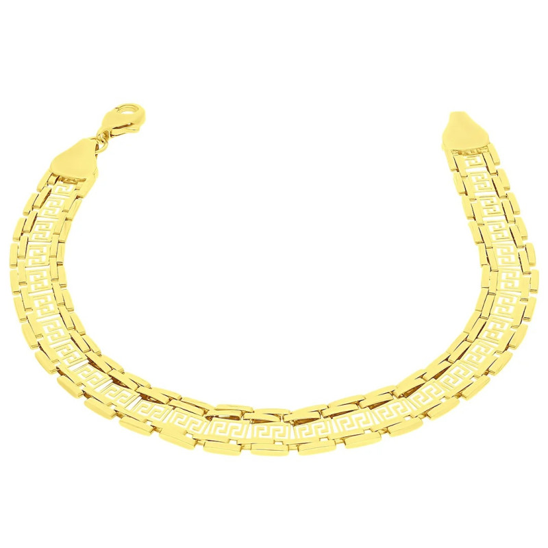 Bransoleta złota Kleopatra z greckim wzorem