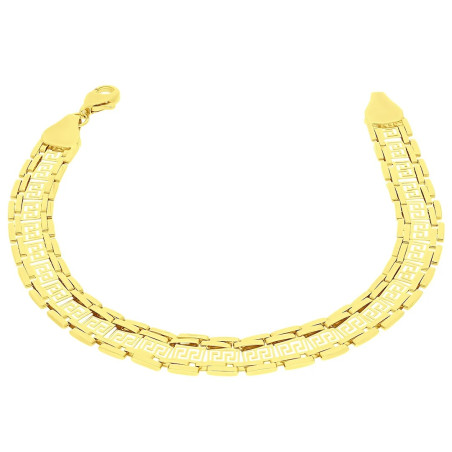 Bransoleta złota Kleopatra z greckim wzorem