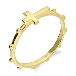 Pierścionek złoty różaniec