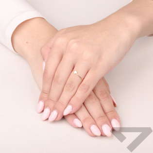 Pierścionek złoty RINGS z gładkim sercem