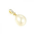 Zawieszka złota z naturalną perłą i diamentami 0,03 ct