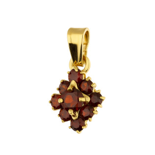 Zawieszka złota z granatem próba 585