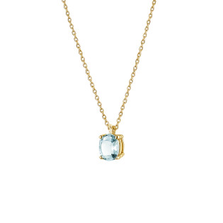 Naszyjnik złoty z topazem jubilerskim próba 585