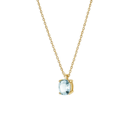 Naszyjnik złoty z topazem jubilerskim próba 585