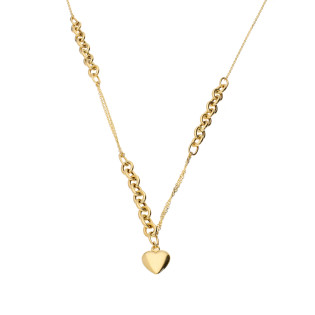 Naszyjnik złoty serce wiszące charms zaprezentowane na finalistce Miss Polski 2025 Nikoli Wrona