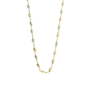 Naszyjnik złoty z grawerowanymi walcami