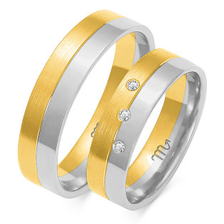 Obrączki ślubne z diamentami ZO OE-44 próba 585