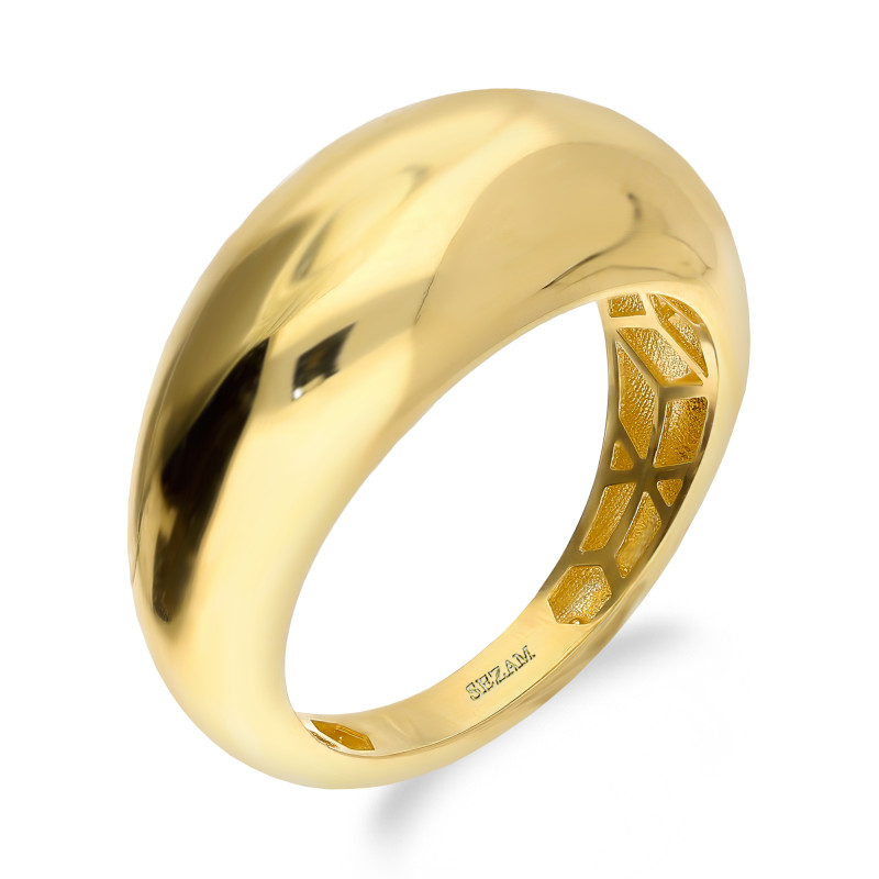 Pierścionek złoty kopułka