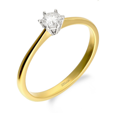 Pierścionek Zaręczynowy Soliter z Diamentem - JubilerSezam.pl
