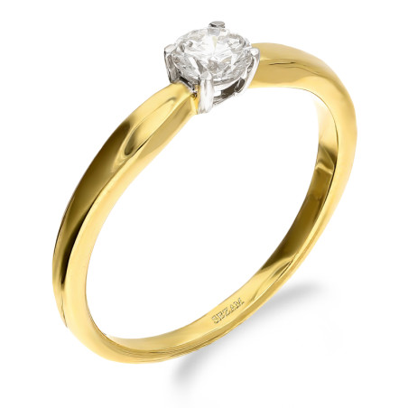 Pierścionek zaręczynowy z laboratoryjnym diamentem