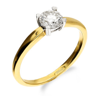 Pierścionek zaręczynowy z diamentem laboratoryjnym