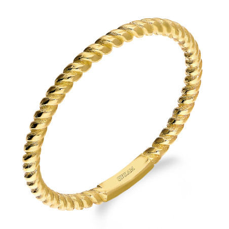 Pierścionek złoty szyna kulki bead próba 375