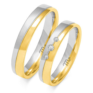 Obrączki ślubne z diamentami nr ZO OE-200