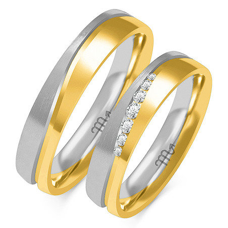 Obrączki ślubne z diamentami nr ZO OE-222