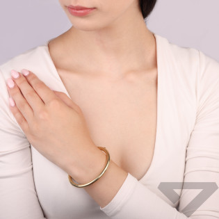 Bransoleta srebrna bangla okrągła