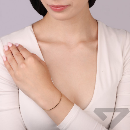 Bransoletka złota bangla pół sztywna