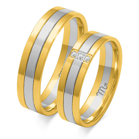 Obrączki ślubne z diamentami ZO OE-29