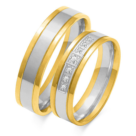 Obrączki ślubne z diamentami ZO OE-32 próba 585