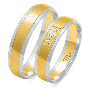 Obrączki ślubne z diamentami nr ZO OE-33