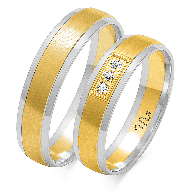 Obrączki ślubne z diamentami nr ZO OE-33