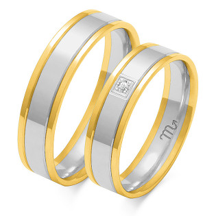 Obrączki ślubne z diamentami nr ZO OE-35