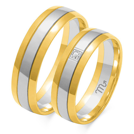 Obrączki ślubne z diamentami nr ZO OE-38