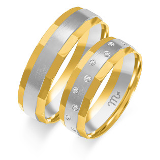 Obrączki ślubne z diamentami ZO OE-85 próba 585