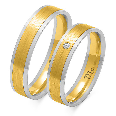 Obrączki Ślubne z diamentami ZO OE-86