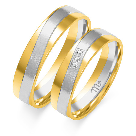 Obrączki ślubne z diamentami nr ZO B-206