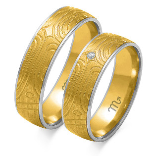 Obrączki ślubne z diamentami ZO OP-20 próba 585