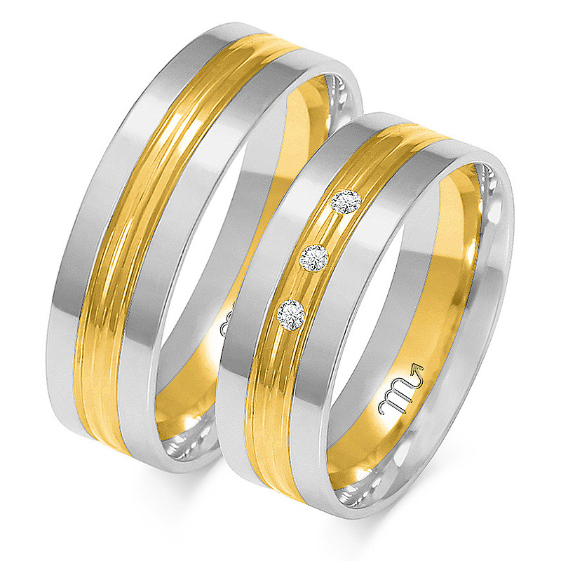 Obrączki ślubne z diamentami nr ZO A-224