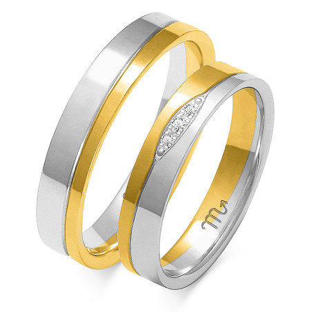 Obrączki ślubne z diamentami nr ZO A-221