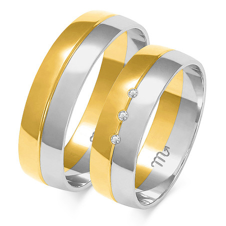 Obrączki ślubne z diamentami nr ZO A-219