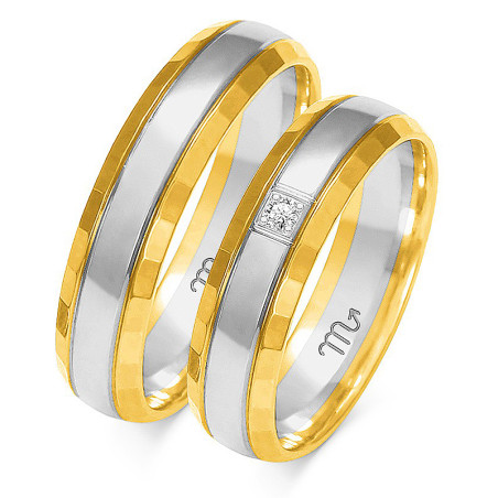 Obrączki ślubne z diamentami nr ZO A-216