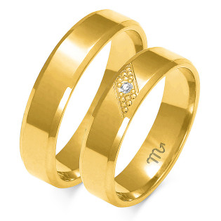 Obrączki ślubne z diamentami nr ZO A-149