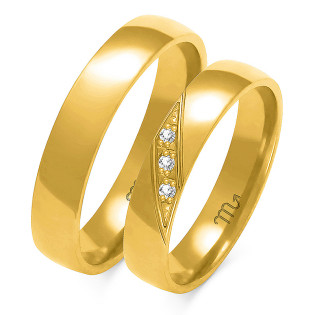 Obrączki ślubne z diamentami nr ZO A-146