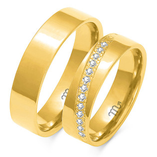 Obrączki ślubne z diamentami nr ZO A-145