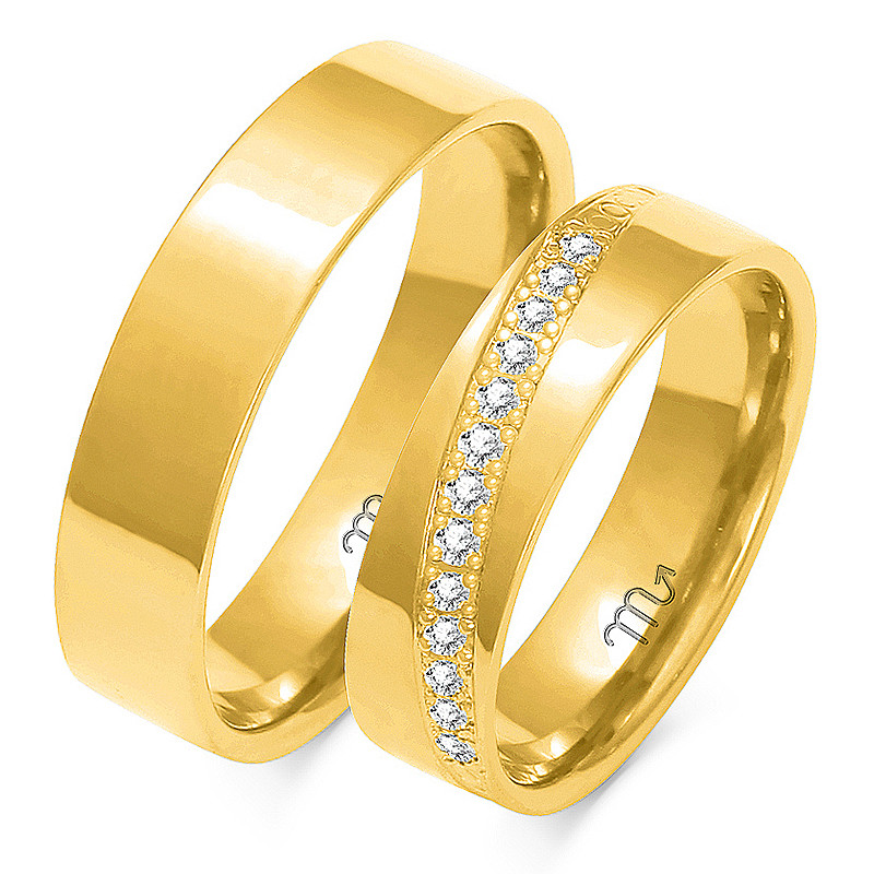 Obrączki ślubne z diamentami nr ZO A-145