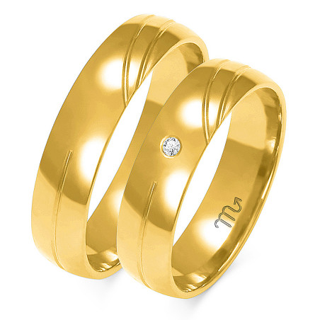 Obrączki ślubne z diamentami nr ZO A-141