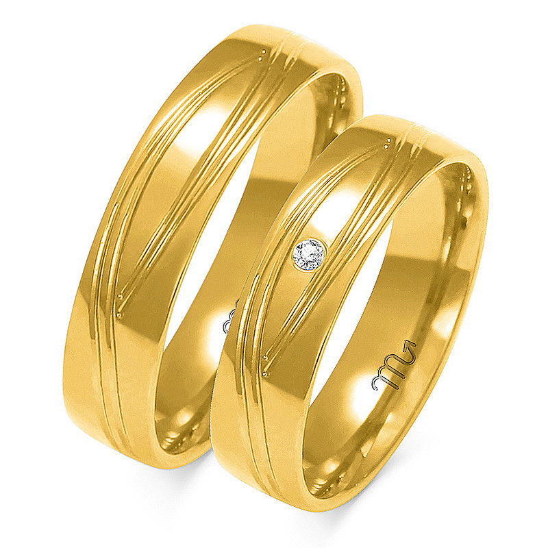 Obrączki ślubne z diamentami nr ZO A-142