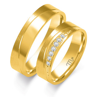 Obrączki ślubne z diamentami nr ZO B-103