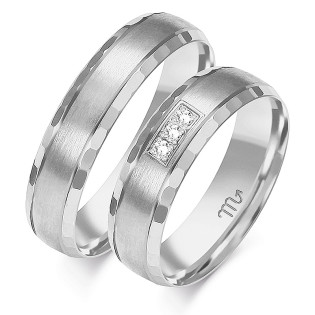 Obrączki ślubne z diamentami nr ZO B-106