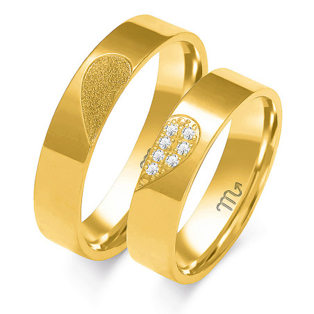 Obrączki ślubne z diamentami nr ZO B-110