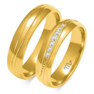 Obrączki ślubne z diamentami nr ZO A-131