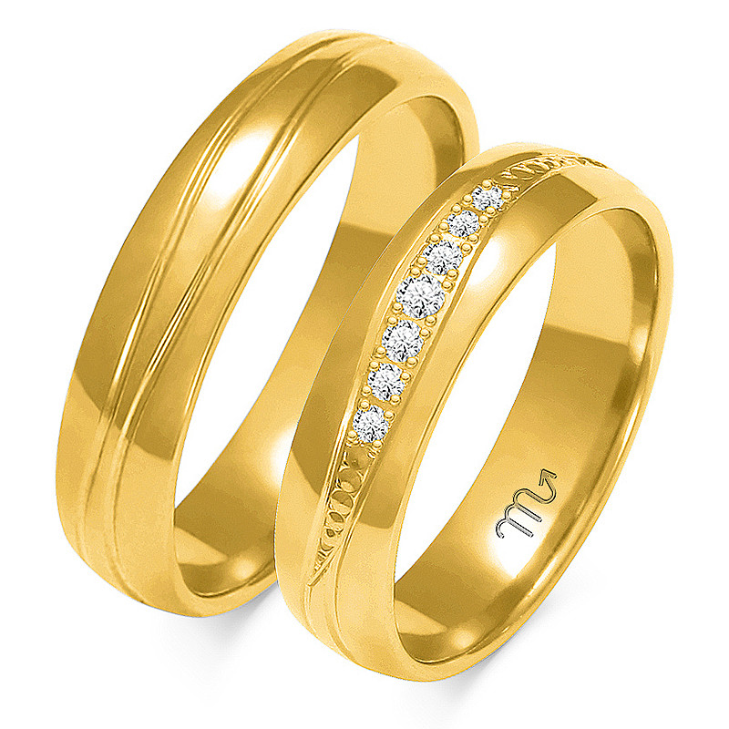 Obrączki ślubne z diamentami nr ZO A-131